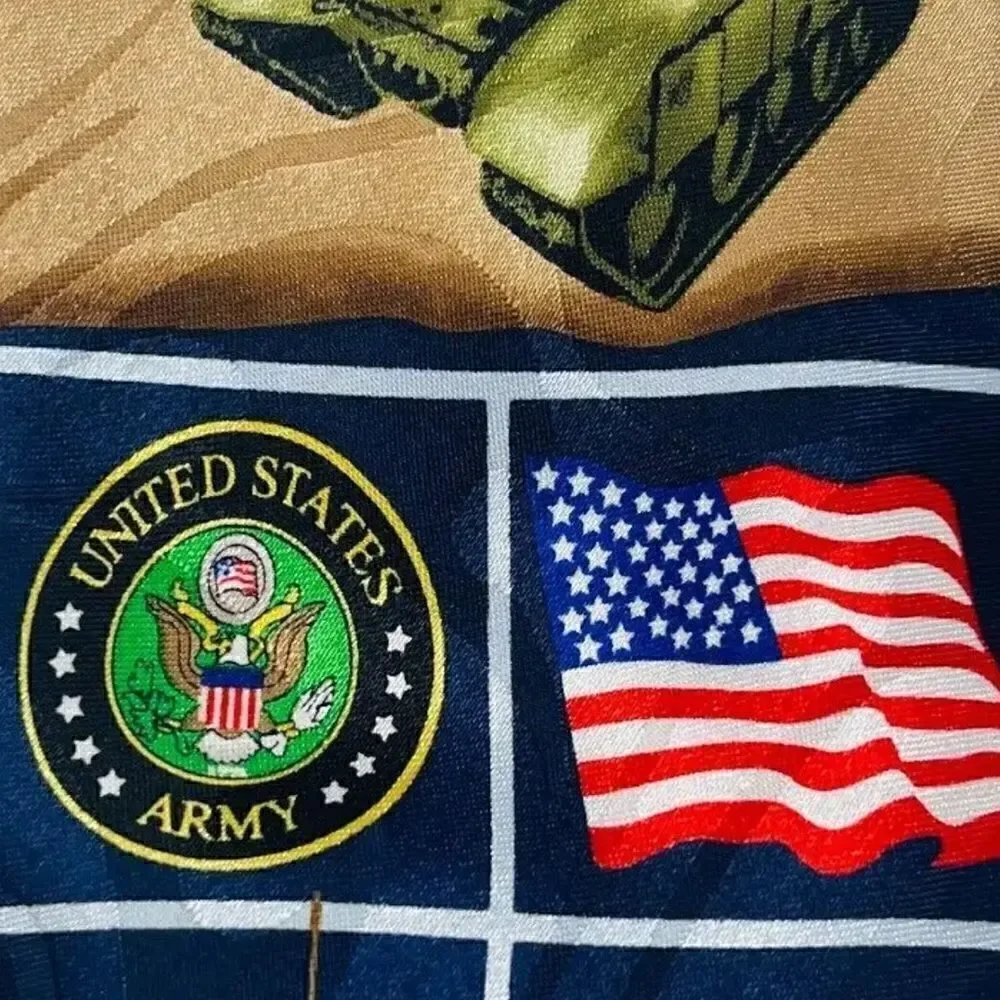Steven Harris Mens United States Army Military Necktie Patriotic EUC